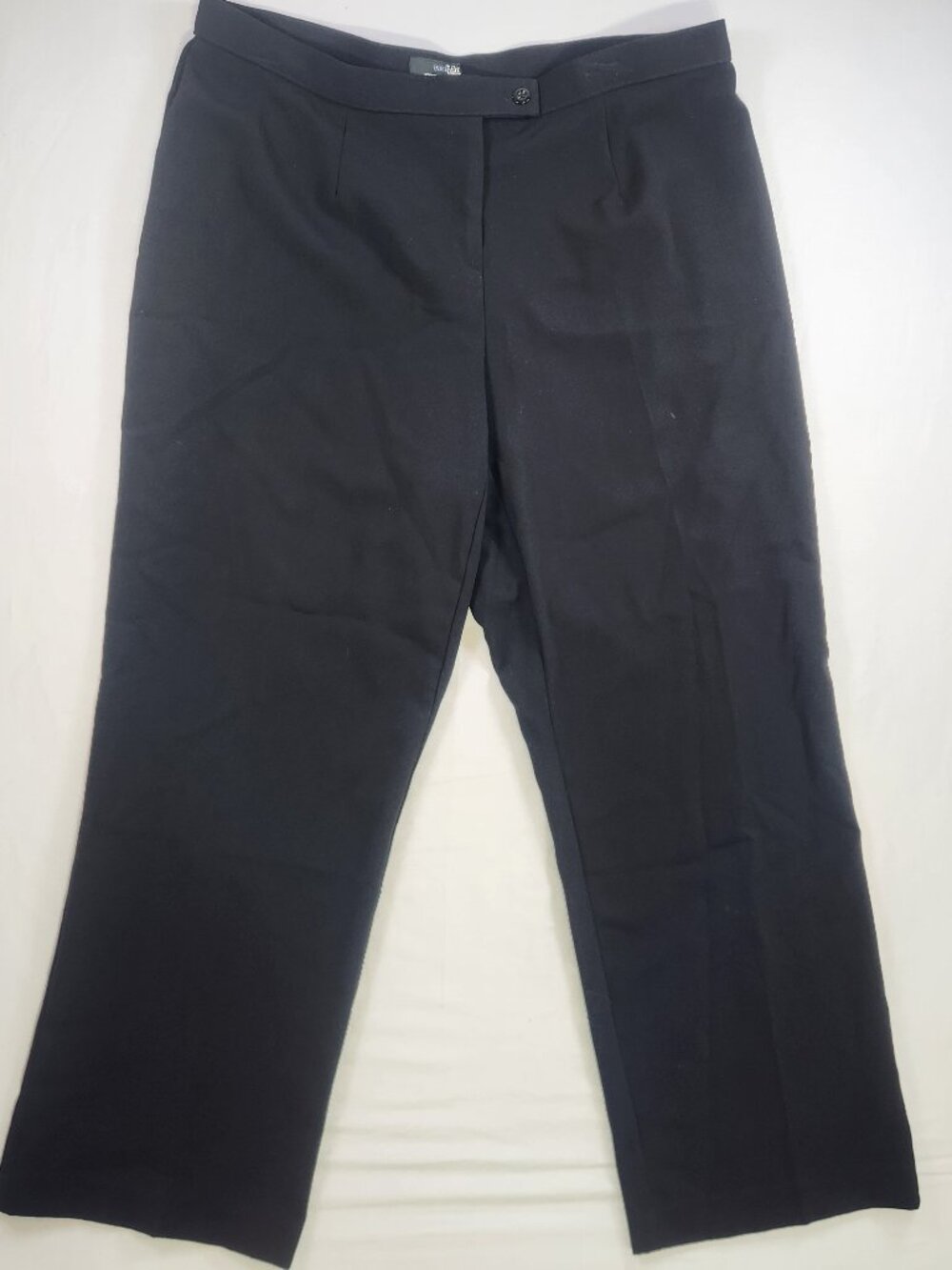 East 5th Secretly Slender Tummy Control Black Pleated Dress Pants Trousers 16WP